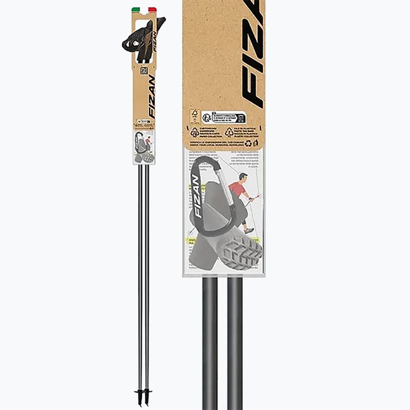 Палиці для скандинавської ходьби Fizan Carbon 3K Impulse червоні/сірі 5