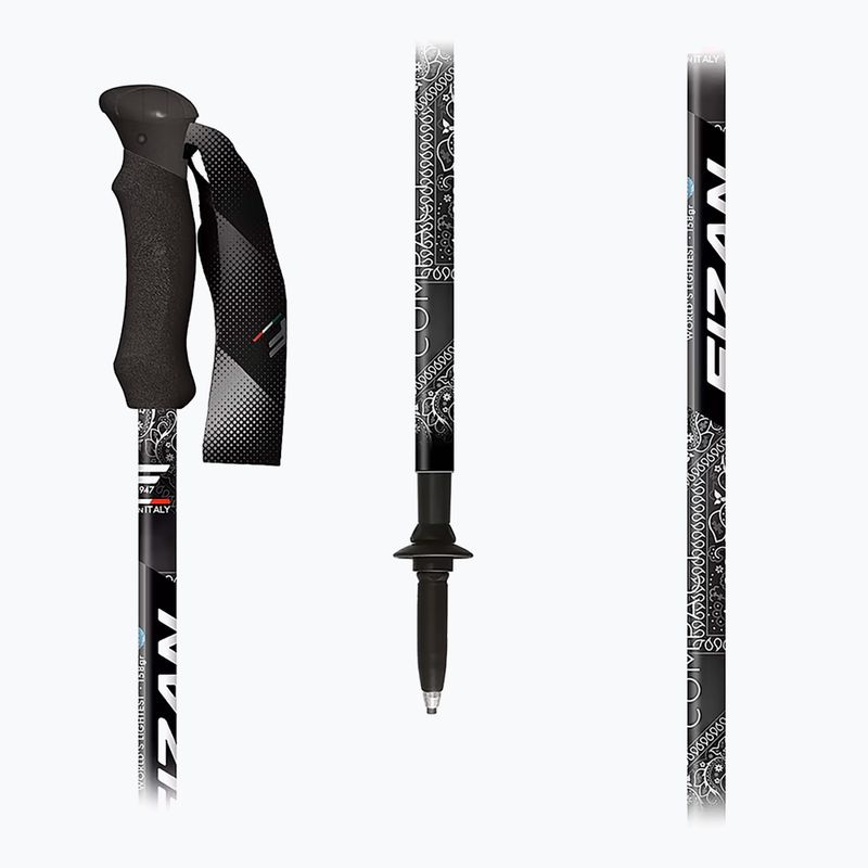 Палиці трекінгові Fizan Compact MS black 2