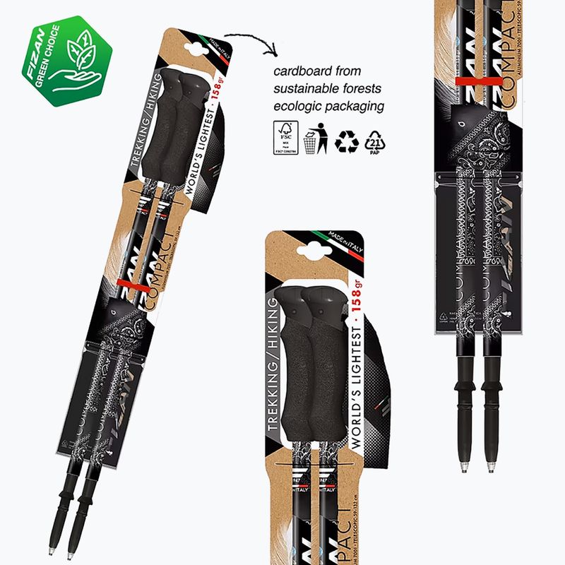 Палиці трекінгові Fizan Compact MS black 3