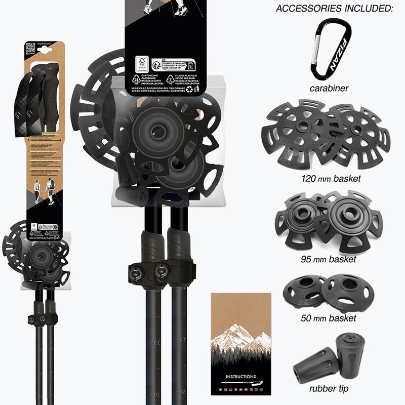 Палиці трекінгові Fizan Aria beige 10