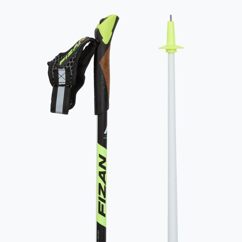 Палиці для скандинавської ходьби Fizan Carbon Race yellow 3