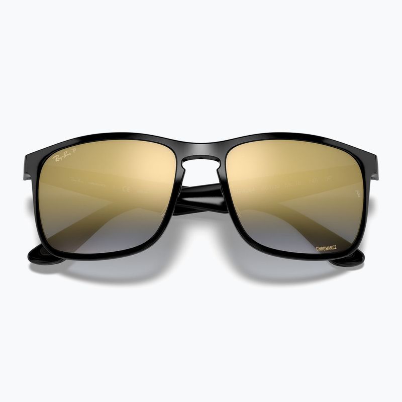 Окуляри сонцезахисні Ray-Ban Rb4264 Polarized+ Lenses polarized black/blue gold polarized+ 3