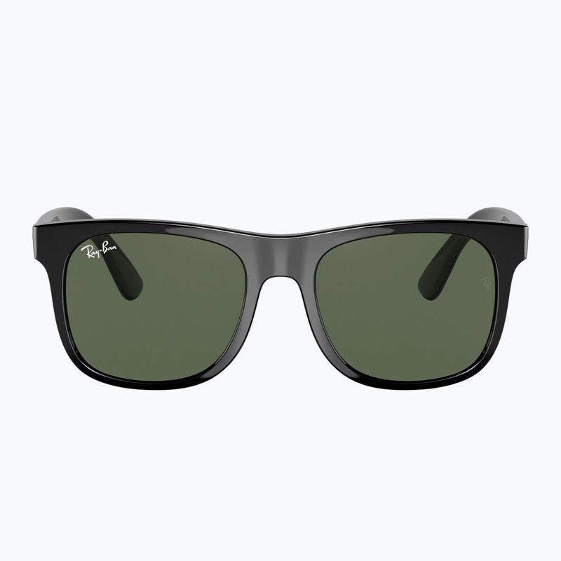 Окуляри сонцезахисні дитячі Ray-Ban Justin black/dark green 2