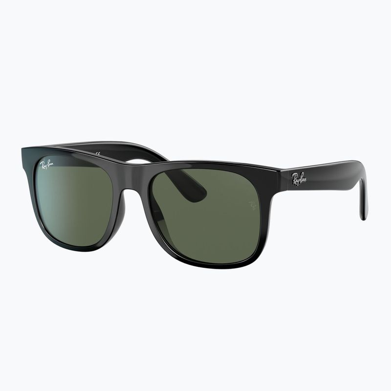 Окуляри сонцезахисні дитячі Ray-Ban Justin black/dark green 4
