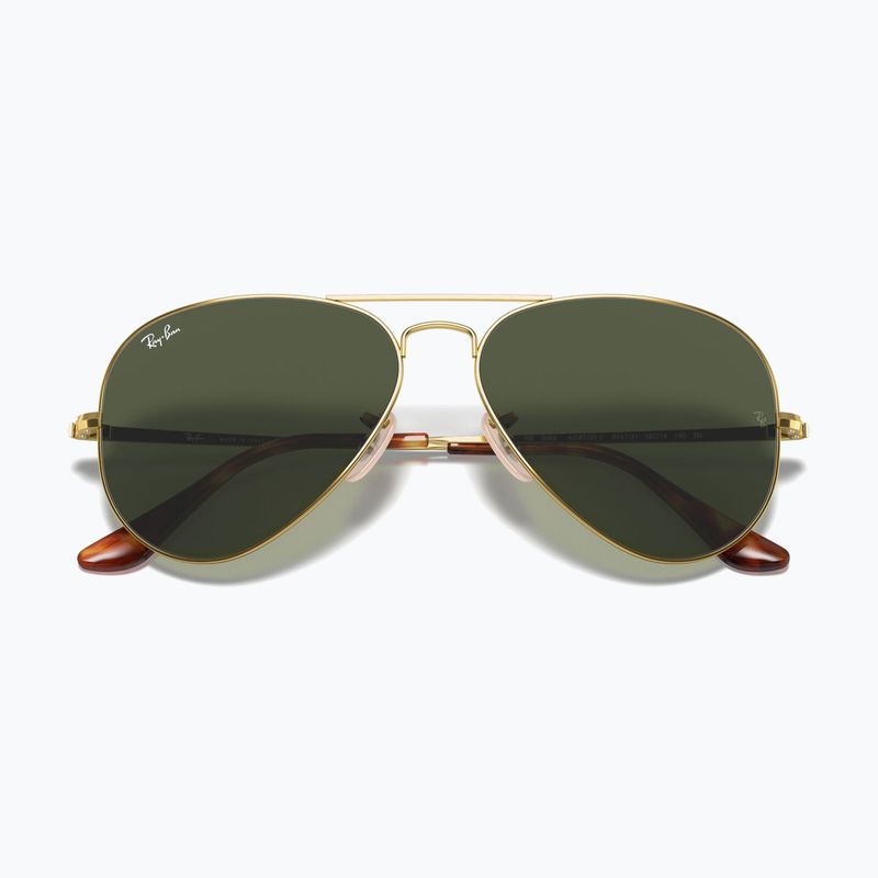 Окуляри сонцезахисні Ray-Ban Aviator Metal II gold arista/green g-15 3