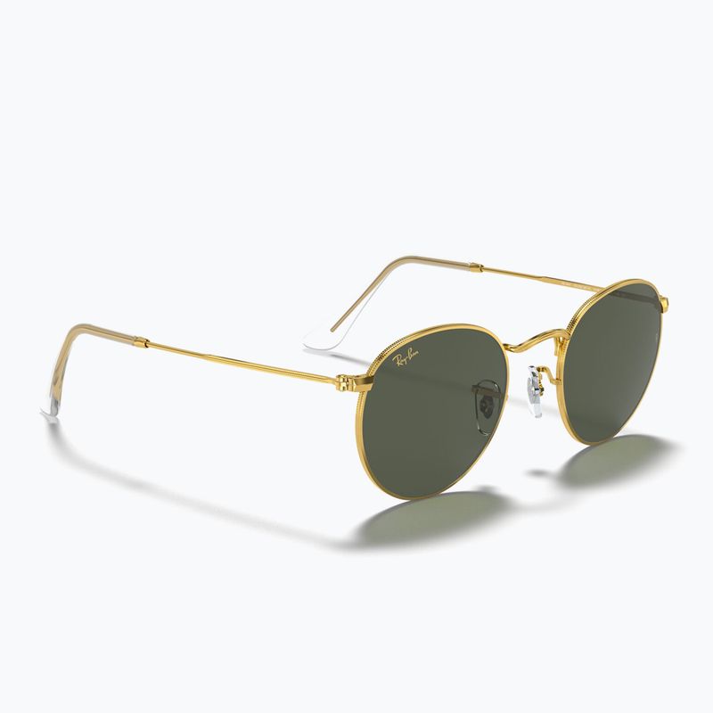 Окуляри сонцезахисні Ray-Ban Round Metal gold/green g-15 4