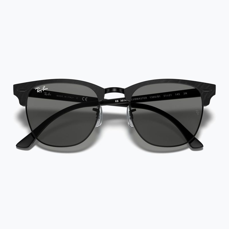 Окуляри сонцезахисні Ray-Ban Clubmaster Marble black/dark grey 3