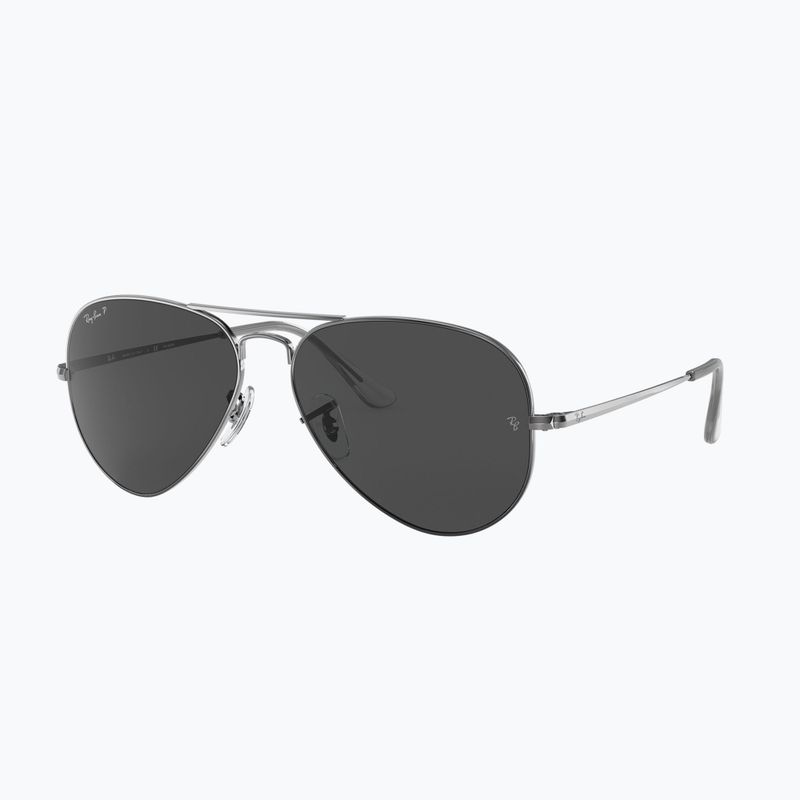 Окуляри сонцезахисні Ray-Ban Aviator Metal II bronze/black polarized 4