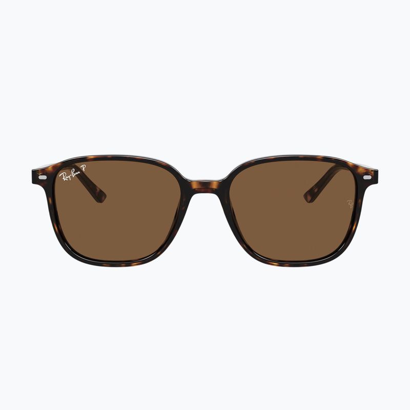 Окуляри сонцезахисні Ray-Ban Leonard tortoise/brown polarized 2