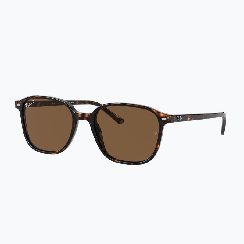 Окуляри сонцезахисні Ray-Ban Leonard tortoise/brown polarized 4