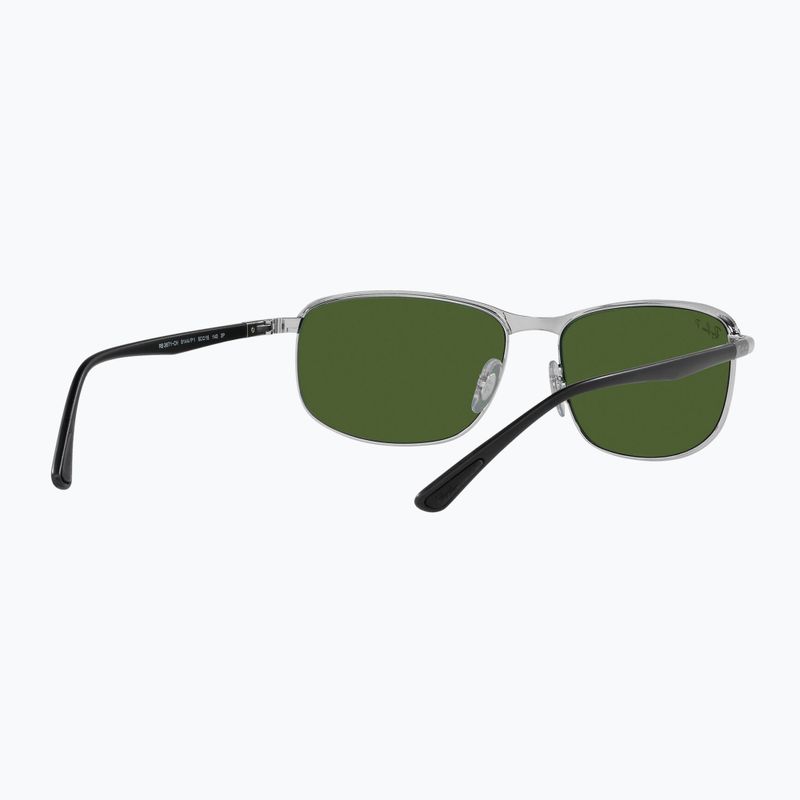 Окуляри сонцезахисні Ray-Ban Rb3671 Polarized+ Lenses black silver/dark green polarized+ 6