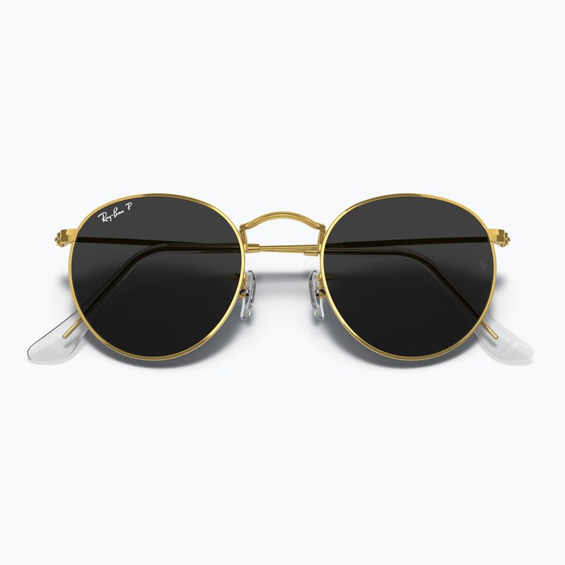 Окуляри сонцезахисні Ray-Ban Round Metal gold/black polarized 3