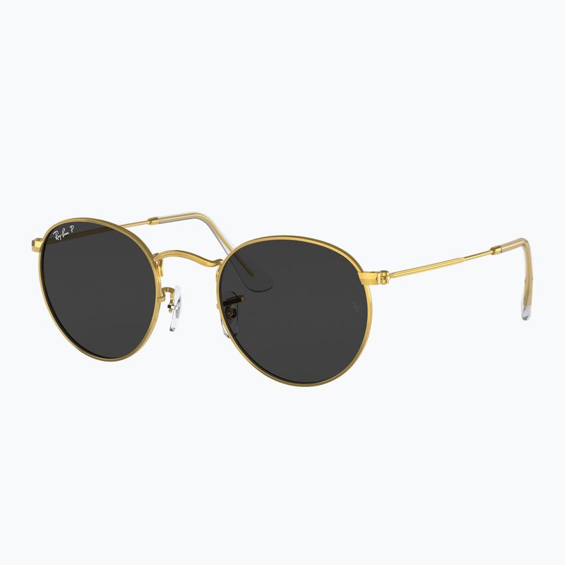 Окуляри сонцезахисні Ray-Ban Round Metal gold/black polarized 4