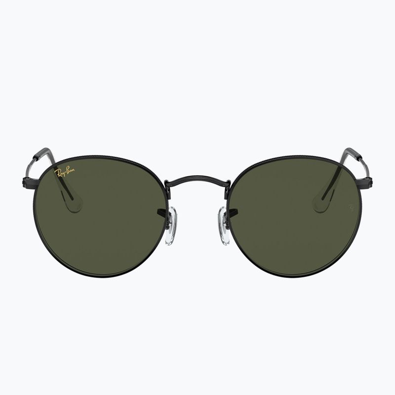 Окуляри сонцезахисні Ray-Ban Round Metal black/green g-15 2