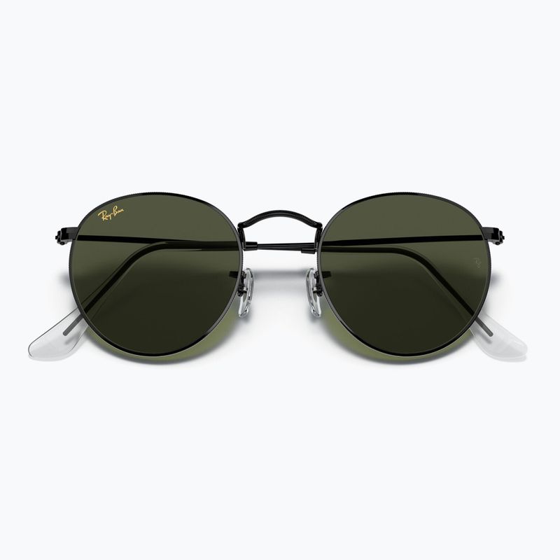 Окуляри сонцезахисні Ray-Ban Round Metal black/green g-15 3