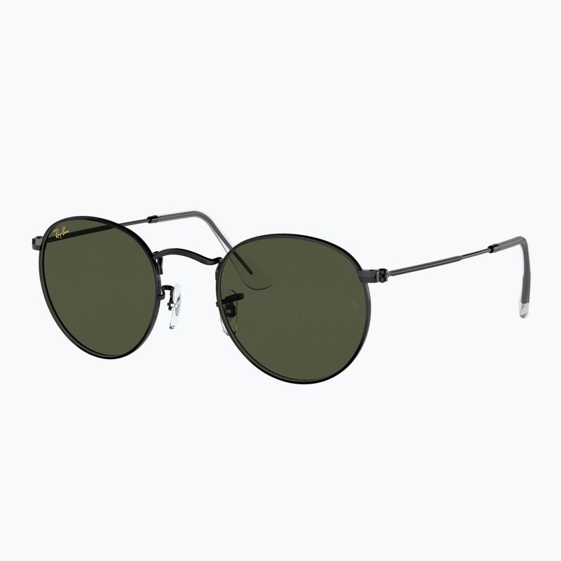 Окуляри сонцезахисні Ray-Ban Round Metal black/green g-15 4