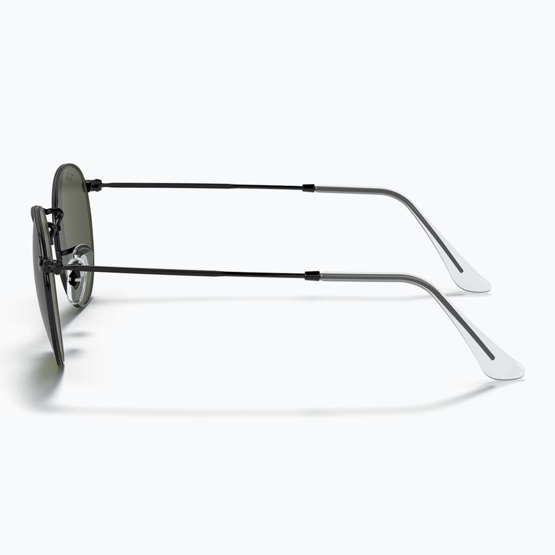 Окуляри сонцезахисні Ray-Ban Round Metal black/green g-15 7