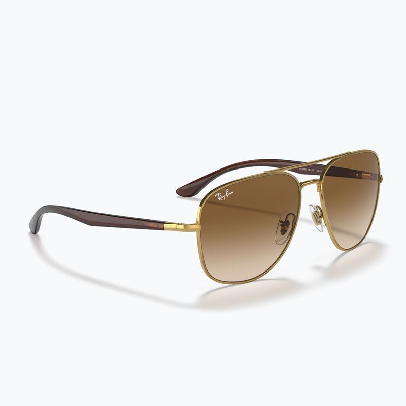 Окуляри сонцезахисні Ray-Ban RB3683 arista gold/brown 4