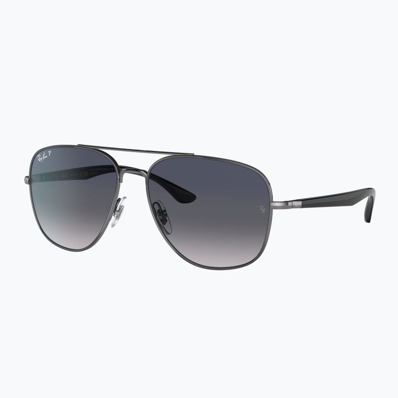 Окуляри сонцезахисні Ray-Ban RB3683 brass/blue grey polarized 4