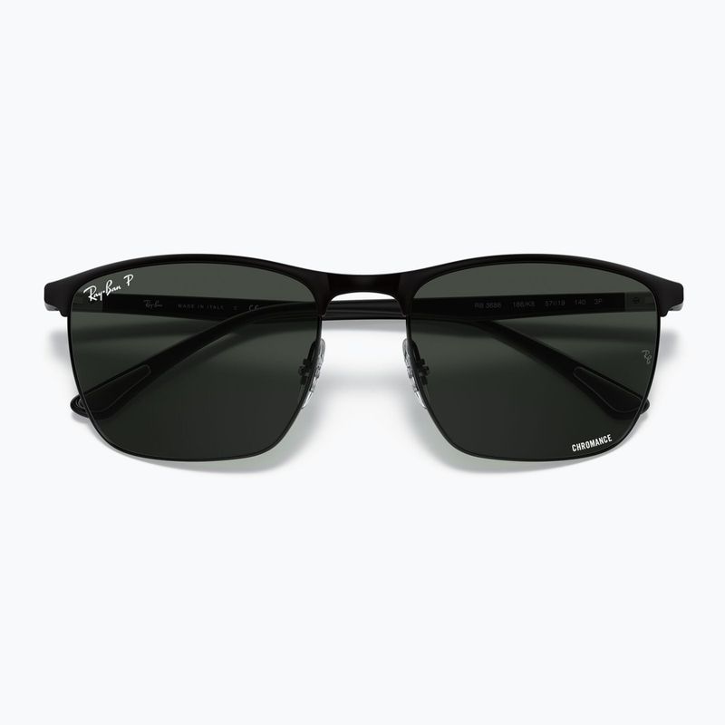 Окуляри сонцезахисні Ray-Ban RB3686 Polarized+ Lenses matte black/dark grey polarized+ 3