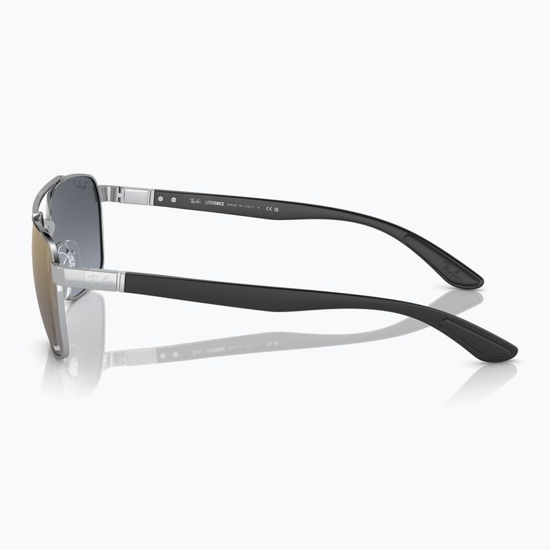 Окуляри сонцезахисні Ray-Ban RB3701 Polarized+ Lenses silver/blue gold polarized+ 7