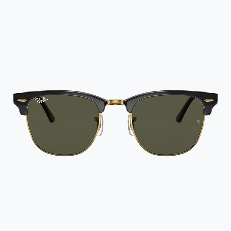 Окуляри сонцезахисні Ray-Ban Clubmaster Classic black/gold/green g-15 2