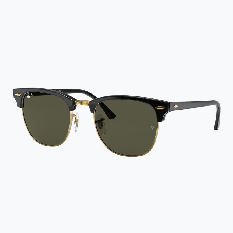 Окуляри сонцезахисні Ray-Ban Clubmaster Classic black/gold/green g-15 4