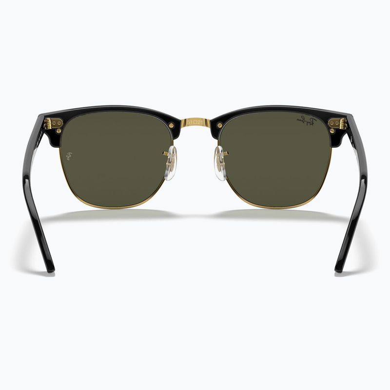 Окуляри сонцезахисні Ray-Ban Clubmaster Classic black/gold/green g-15 5