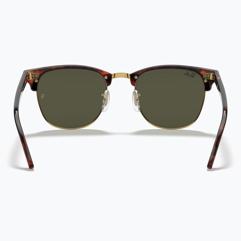 Окуляри сонцезахисні Ray-Ban Clubmaster Classic tortoiseshell/gold/green g-15 5