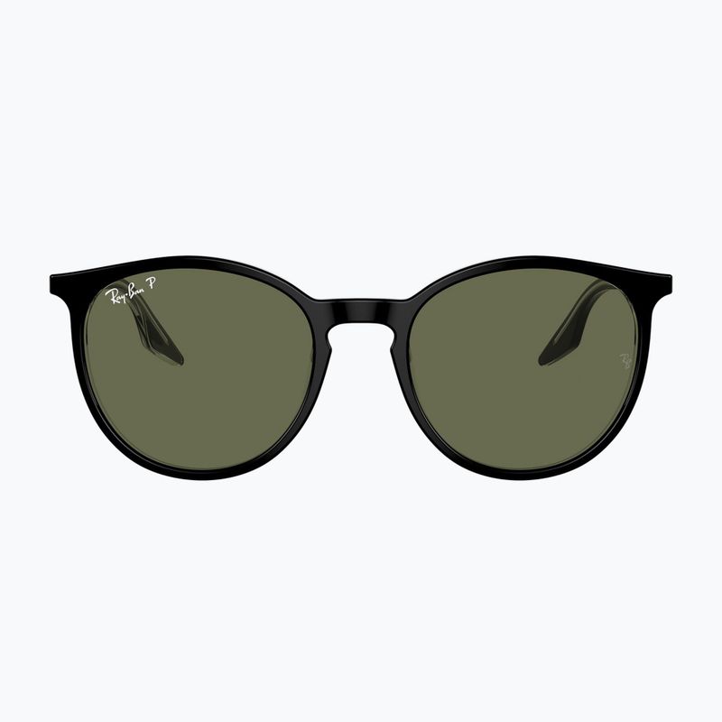 Окуляри сонцезахисні Ray-Ban RB2204 transparent black/green polarized 2
