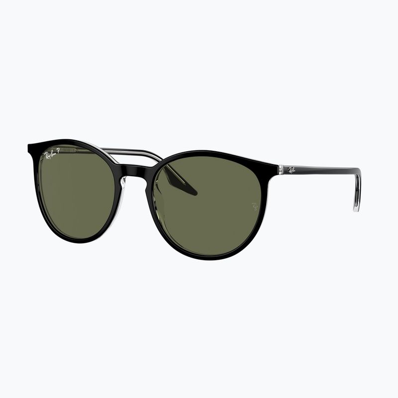 Окуляри сонцезахисні Ray-Ban RB2204 transparent black/green polarized 4