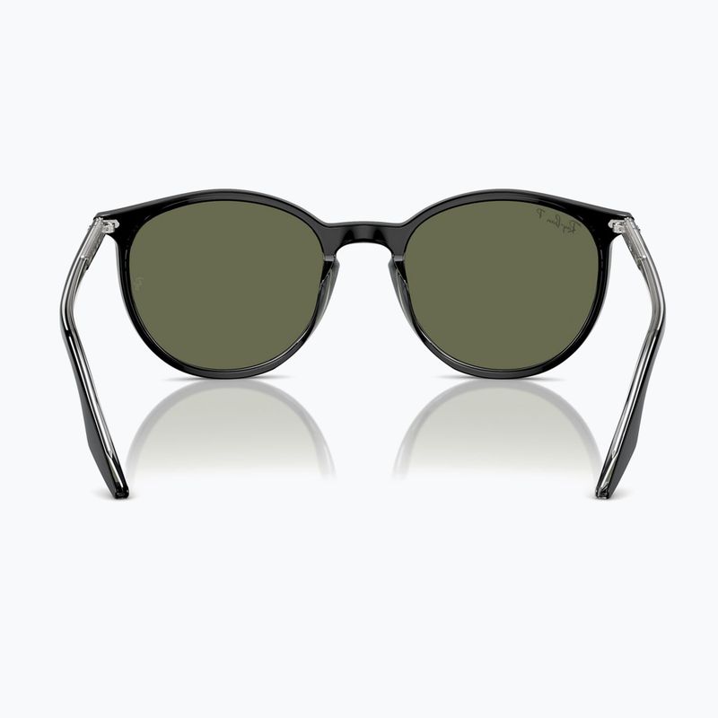 Окуляри сонцезахисні Ray-Ban RB2204 transparent black/green polarized 5
