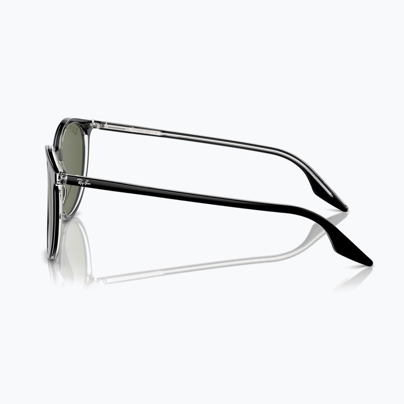 Окуляри сонцезахисні Ray-Ban RB2204 transparent black/green polarized 6