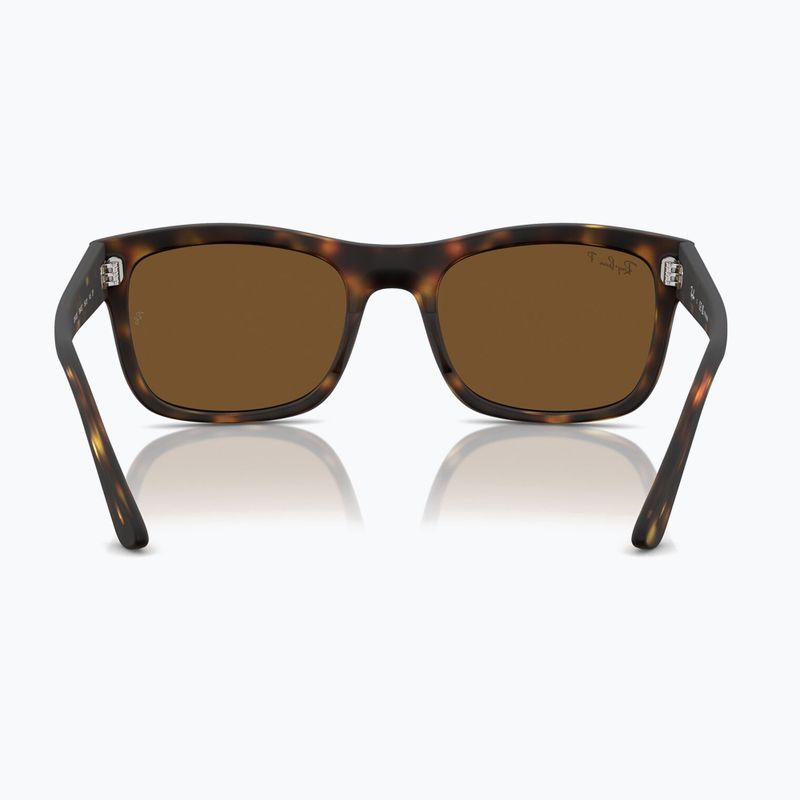 Окуляри сонцезахисні Ray-Ban RB4428 havana matte/brown polarized 5