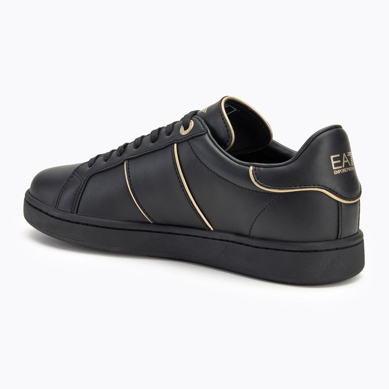 EA7 Туфлі потрійні Emporio Armani Classic Logo чорні/золоті 3