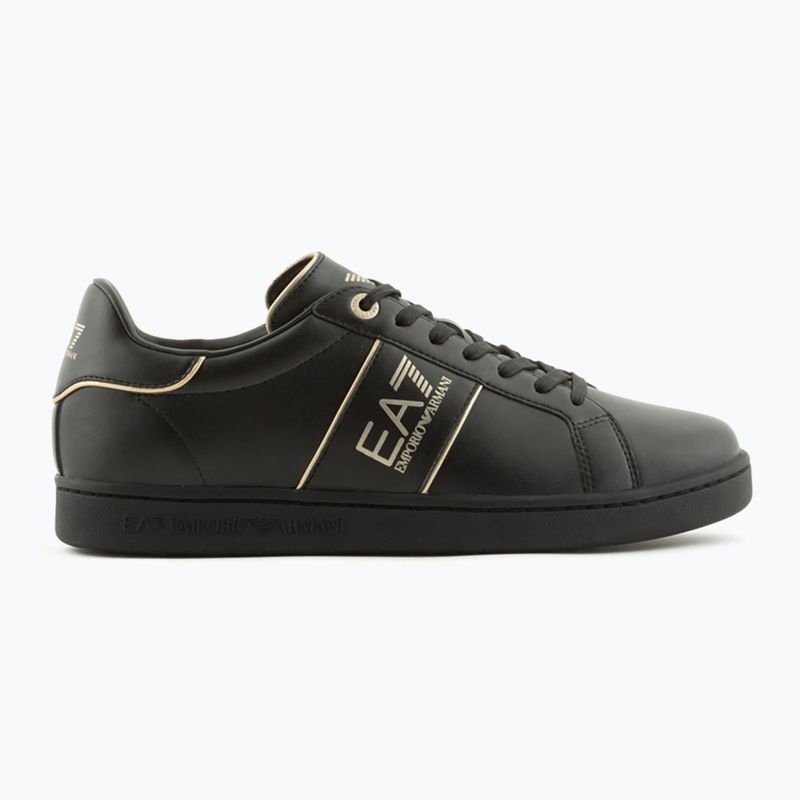 EA7 Туфлі потрійні Emporio Armani Classic Logo чорні/золоті 9