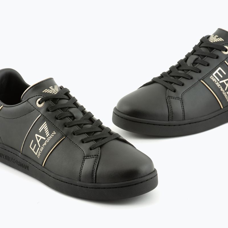 EA7 Туфлі потрійні Emporio Armani Classic Logo чорні/золоті 12
