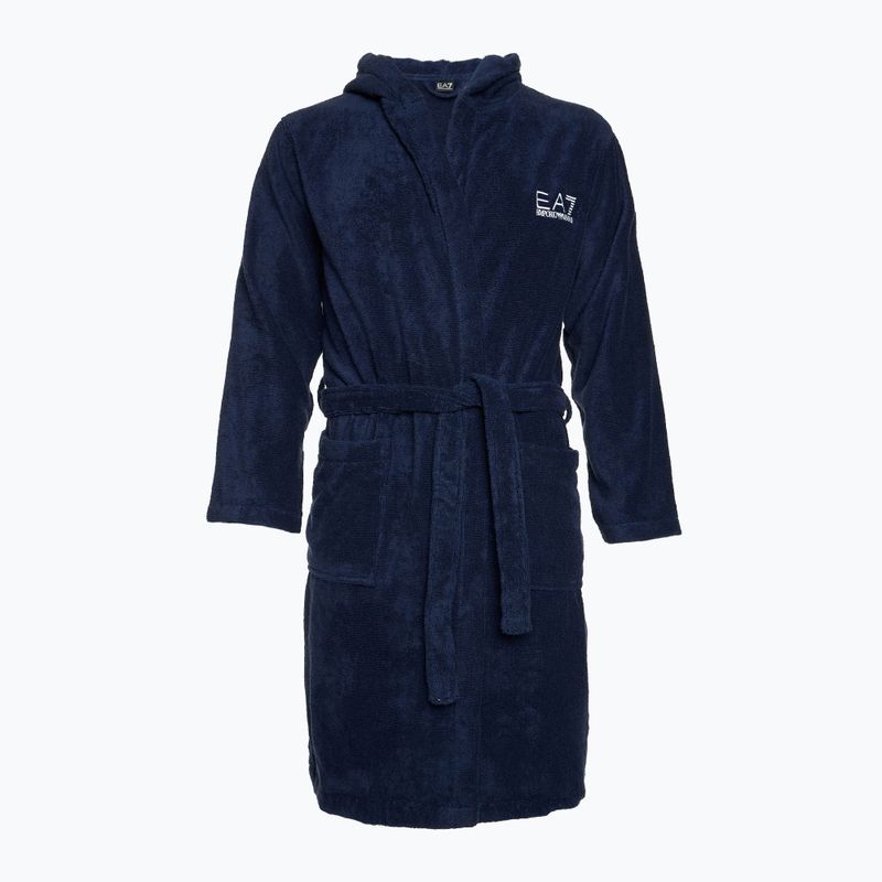 Халат EA7 Emporio Armani Water Sports Core blu navy/ bianco