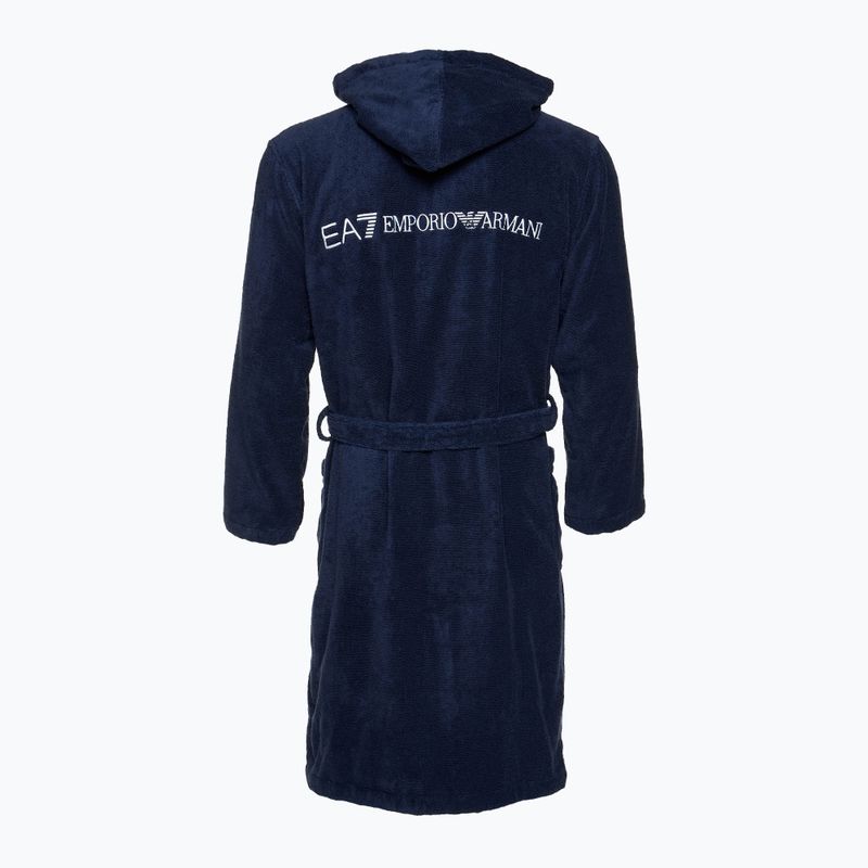 Халат EA7 Emporio Armani Water Sports Core blu navy/ bianco 2