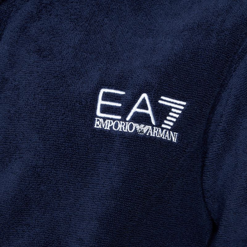 Халат EA7 Emporio Armani Water Sports Core blu navy/ bianco 3