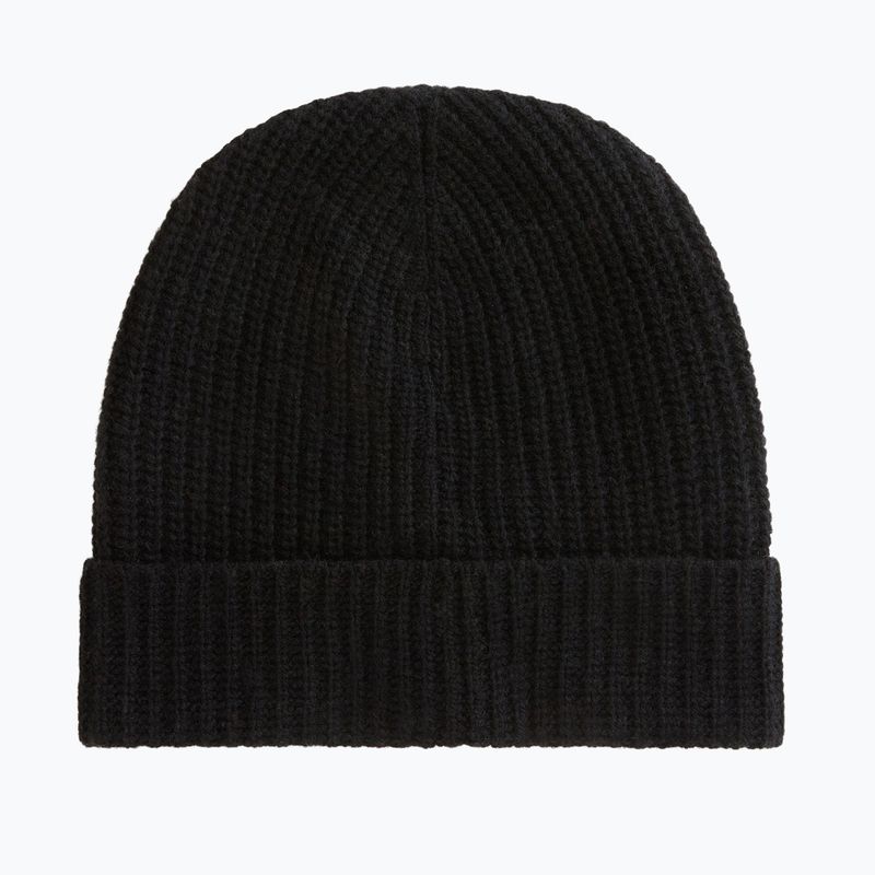 Чоловіча зимова шапка Woolrich Knitted Ribbed Beanie black 2