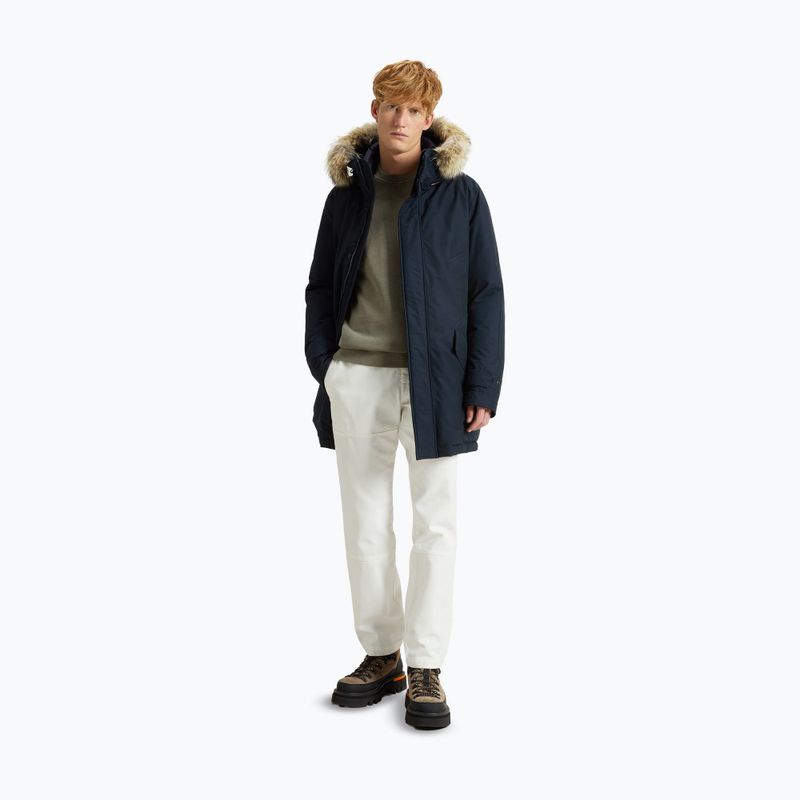 Куртка чоловіча Woolrich Polar High Collar Fur melton blue 2
