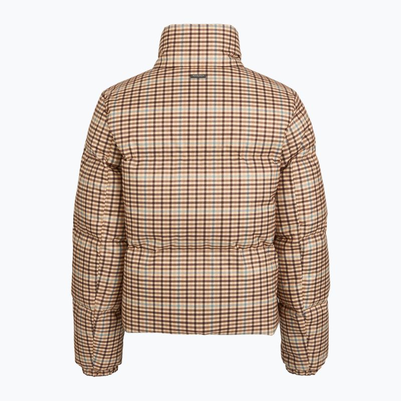 Куртка жіноча Woolrich Printed Wool beige check 2