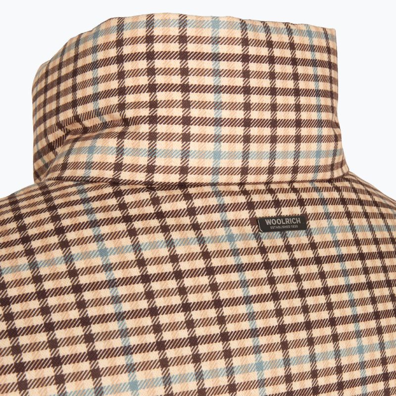 Куртка жіноча Woolrich Printed Wool beige check 3