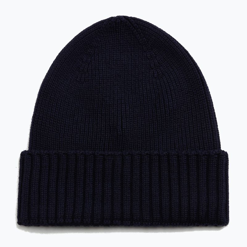 Шапка зимова чоловіча Woolrich Legacy Patch Beanie melton blue 2