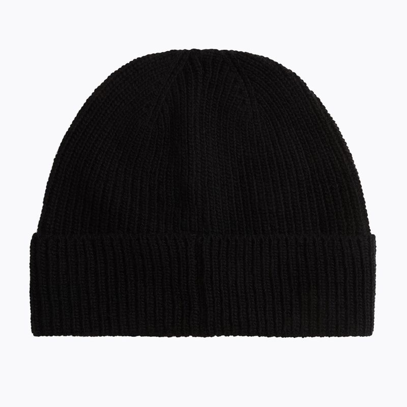 Шапка зимова чоловіча Woolrich Knitted Ribbed Beanie black 2