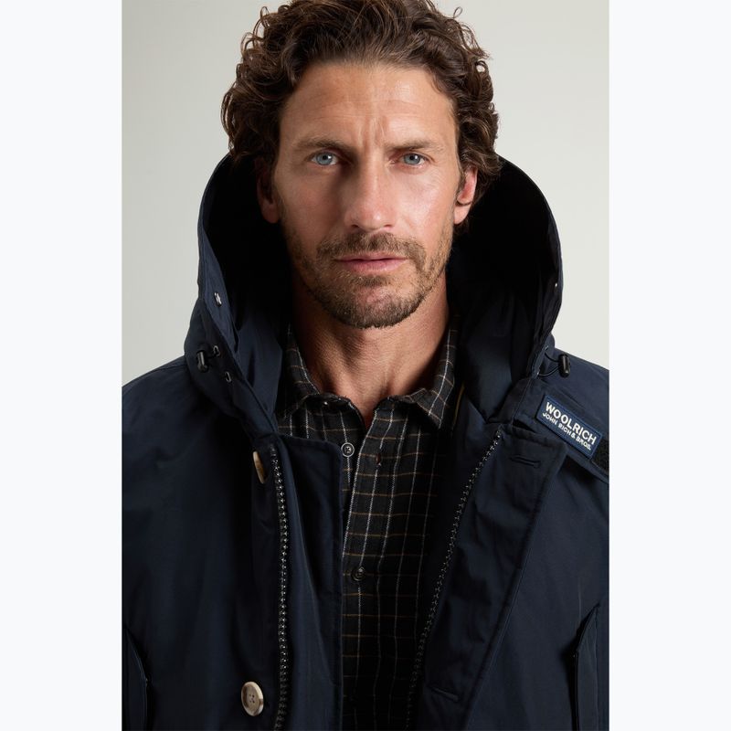 Пальто утеплене чоловіче Woolrich Arctic Detachable Fur Parka melton blue 4