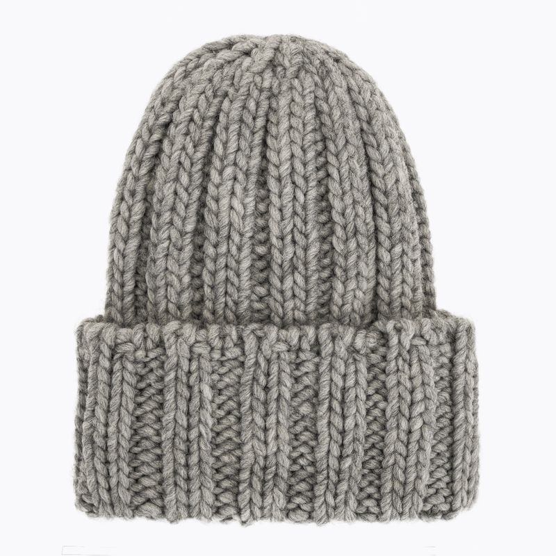 Шапка зимова жіноча Woolrich Chunky Beanie light grey melange 2