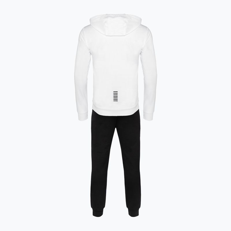 Чоловічий спортивний костюм EA7 Emporio Armani Train Core ID Hoodie Coft білий/чорний 2