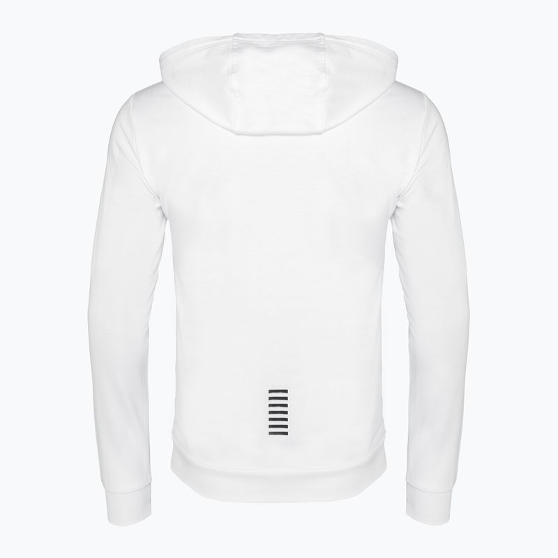 Чоловічий спортивний костюм EA7 Emporio Armani Train Core ID Hoodie Coft білий/чорний 4